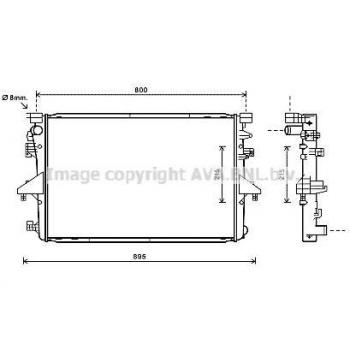AvaHeat Pro VNA2317 Engine Radiator