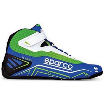 Sparco Fluro‑Blue Racing Boots – UK 9.5 / EU 44