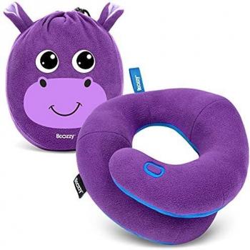 KidSafe Purple Neck Cushion – Convertable Hippo Toy