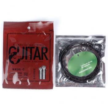 Juego de cuerdas para guitarra clásica 6 unids nylon 028-045 chapadas Y51D