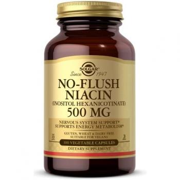 Solgar 100 V Caps de Niacine sans rougeur (Hexanicotinate d’inositol) 500 mg