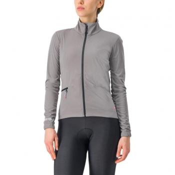 GORE‑TEX INFINIUM™ Vento Trail Unlimited Jacket – Castelli, Nickel Grey, Women XL