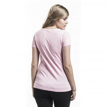 T-Shirt Rosa Pallido con Tema Death Metal
