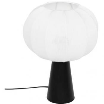 Tobie 33 cm Lampada d’Interio Argento e Cotone – Atmosphera
