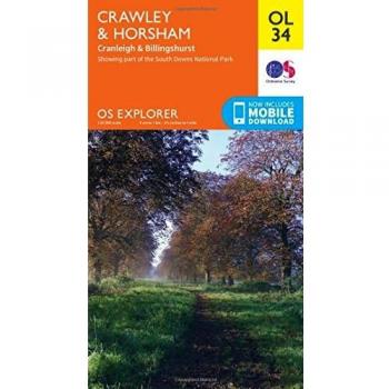 Ordnance Survey Map of Crawley & Horsham