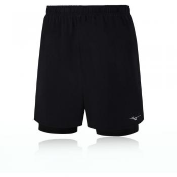 Mizuno Alpha 7.5 2‑in‑1 Laufshort – sackartig, X‑Large, Saison AW18