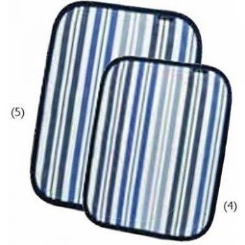 Set de Table AGA Rayé Bleu 27x36cm en Coton