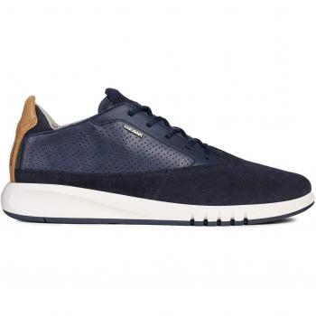 Geox Homme U Aerantis A Baskets, Bleu, 44 EU