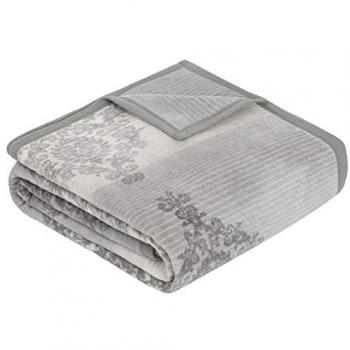 IBENA Jacquard Wohndecke Mogila, edle Ornamente, Baumwollmix, weich & waschbar