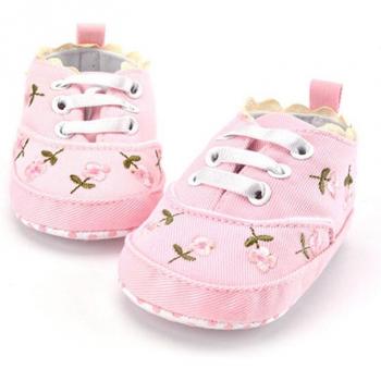 Lace Up Striped Baby Shoes