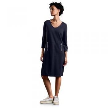STREET ONE Sweatkleid Gr. 46, unifarben, knielang