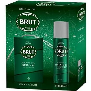 Brut Eau de Toilette Vaporisateur 125ml et Déodorant Stick 50ml, Idée Cadeau Homme Original