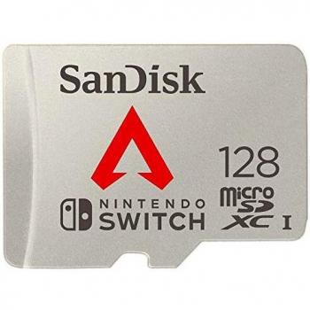 SanDisk Nintendo Switch (microSDXC, microSD, 128 GB, U3, UHS-I), Speicherkarte, Silber