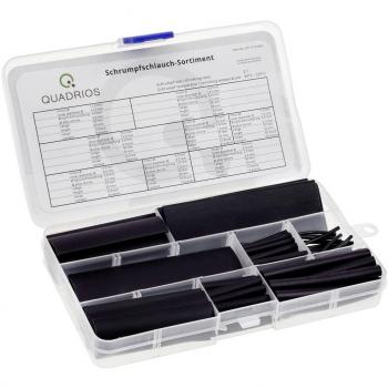 Pack de gaines thermorétractables noires 3:1 Quadrios