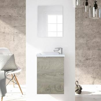 Mueble dormitorio con vestidor cerrado y perchero de tres puertas + 2 cajones (120 × 170 × 50 cm)