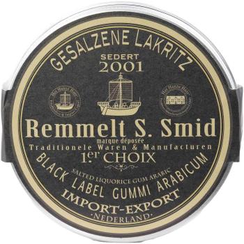 Vegane Lakritz‑Pastillen “Black Label” – Remmelt S. Smid, 75 g