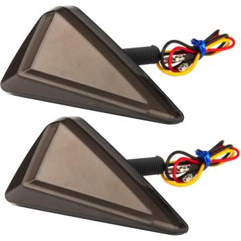 Set von zwei Motorrad LED Blinker in L-Form, gelbe Lichter, wasserfest