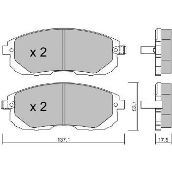 Kit di Pastiglie Freni AISIN BPNI‑1005