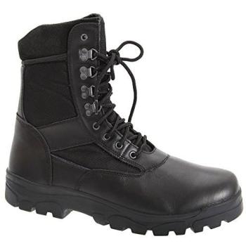 Grafters G‑Force Leather Men’s Combat Boots – Black (UK 9)