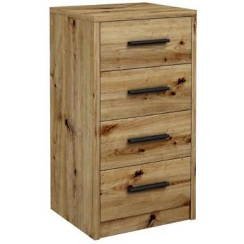 Commode Chêne Artisan 4 Tiroirs 40 cm