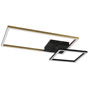 Padella Plafoniera LED Oro + Nero Intensità Regolabile 63cm