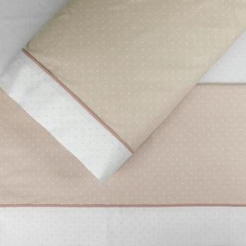 Juegos sábanas diseño 238. burrito blanco. incluye sábana encimera, bajera y 1/2 fundas de almohadas. estampado lencero de topitos.disponible en var