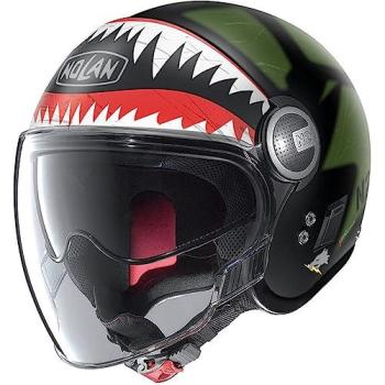 Nolan Casco Jet N21 con visor Skydweller – khaki, talla 2XS