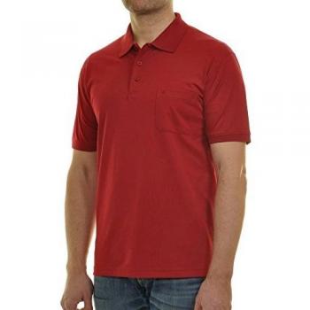 RAGMAN Kurzarm Poloshirt rot L