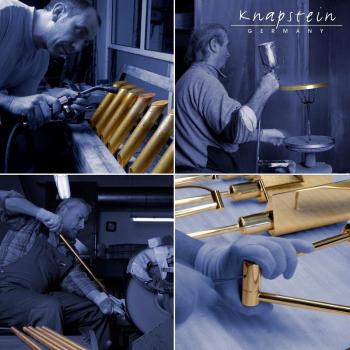 Tischlampe Nave mit Chintzschirm – Knapstein‑Design