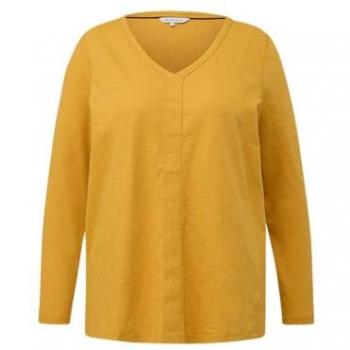 Langarmshirt mit V-Ausschnitt von Sheego
