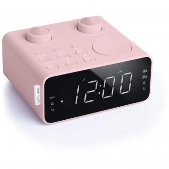 Muse M-17 CPK Radiowecker, rosa, mit LED-Display und zwei Weckzeiten