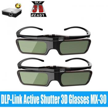 2pcs Active Shutter 3D Glasses for DLP Projectors