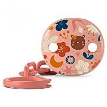 Suavinex Clip Porta Ciuccio Bambino Rosa