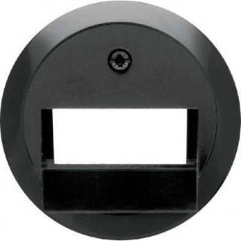 Insert en verre noir Berker 1930 pour prise ISDN