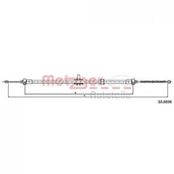 Metzger Bremsseil hinten Dacia Lodgy