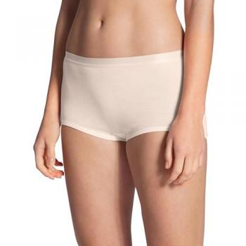 Panty Alta Cintura de Lana y Seda para Dama, Beige, Talla L