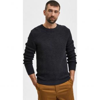Selected Homme Pullover Vince 16059390 Grau Regular Fit
