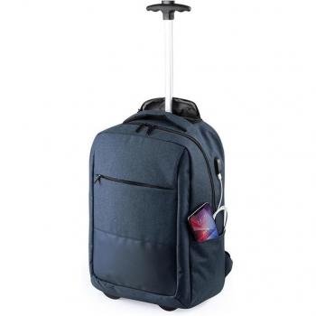 Mochila Trolley Haltrix con conexión USB para laptop de 15 pulgadas y tablet hasta 10 pulgadas
