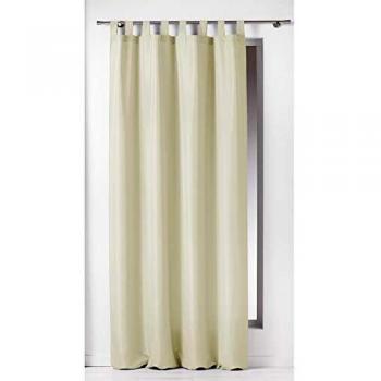 Rideau Polyester à Passants Essentiel 140 x 260 cm Naturel