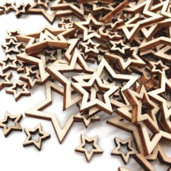 Recortes Madereros en Forma de Estrella