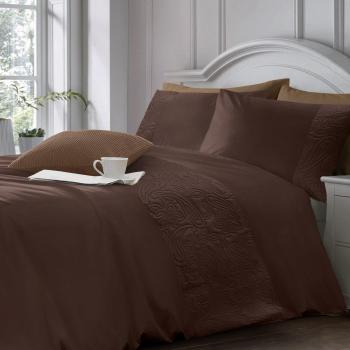 Chocolate VelvetPin Duvet & Pillowcase Set – Single Size