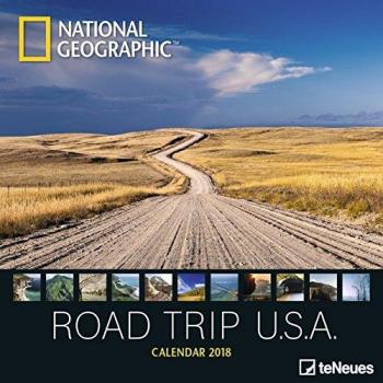 Road Trip USA 2018 Calendar – National Geographic Grid Photo (30×30 cm)