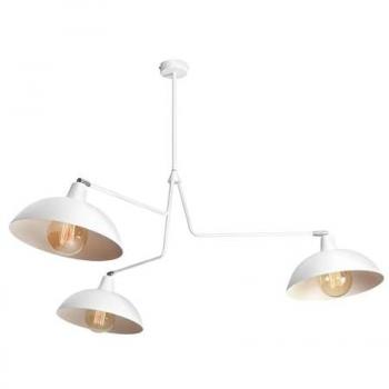 Zeitlose Deckenlampe Weiß Metall E27 3-flammig