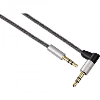 Cable AUX 3,5 mm macho 90°, 0,75 m