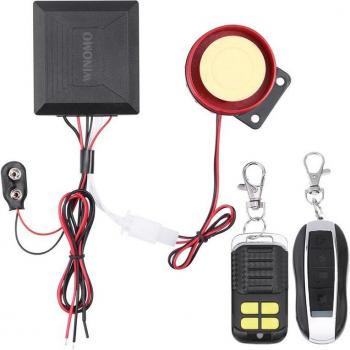 12V Motorbike Anti-Theft Alarm System with Double Remote