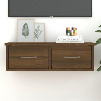 Armario de Madera Contrachapada 60x26x18,5cm en Roble Marrón