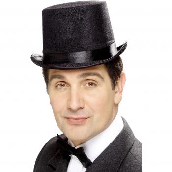 Cappello per Uomo a Cilindro Basso Nero