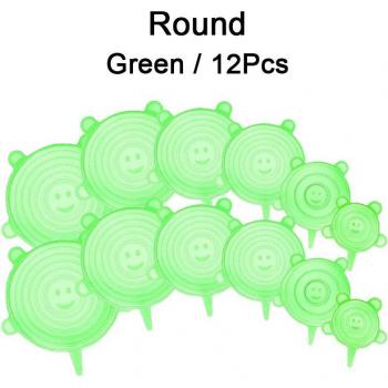 Stretchable Silicone Dish Caps – 3/6/12 Piece Bundle
