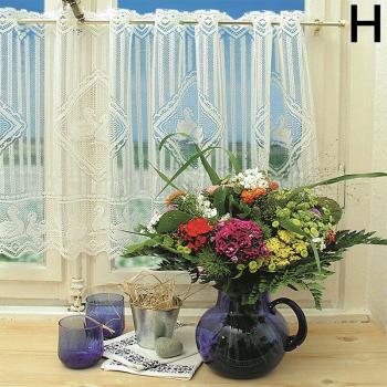 Ventana Elegante Tul Blanca Corta