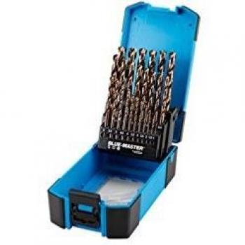 25-Piece HSSCO Metal Drill Bit Set (Cylindrical, DIN 338 J, 1 to 13 mm)
